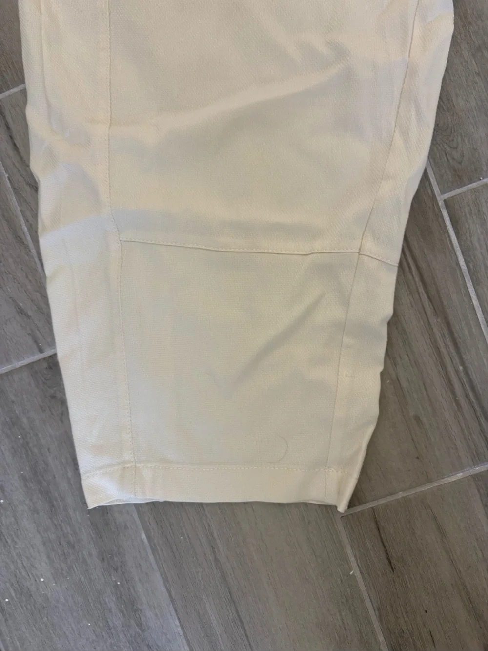 NWT Max Studio London Barrel Leg Trousers Ecru L